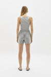 reverse fleece beach short