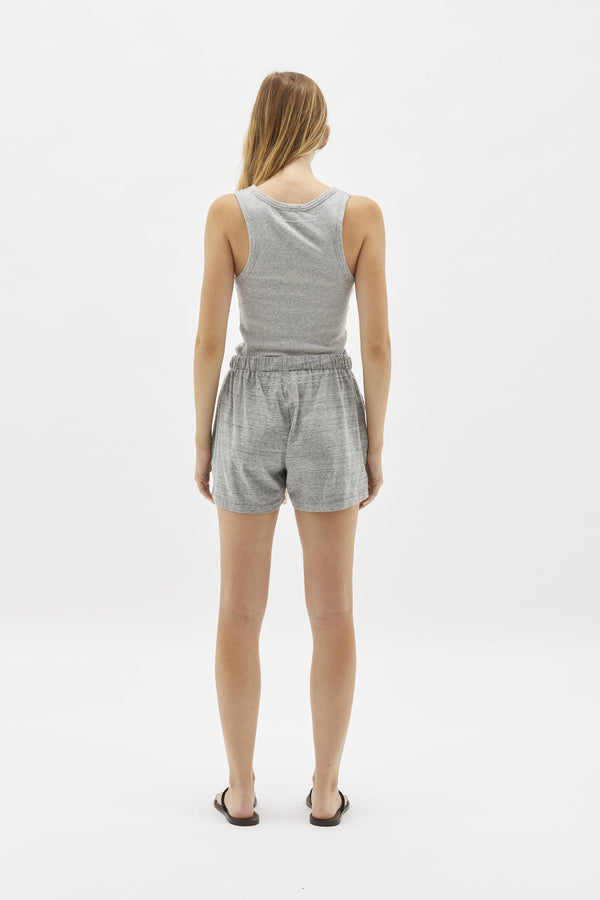 reverse fleece beach short