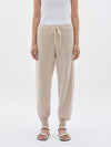 bassike cashmere trackpant in stone