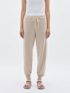 bassike cashmere trackpant in stone