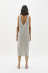 raw minimal v neck tank dress