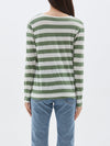 bassike stripe original sailor t.shirt in elm-undyed