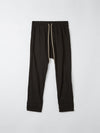 bassike twill classic beach pant in black