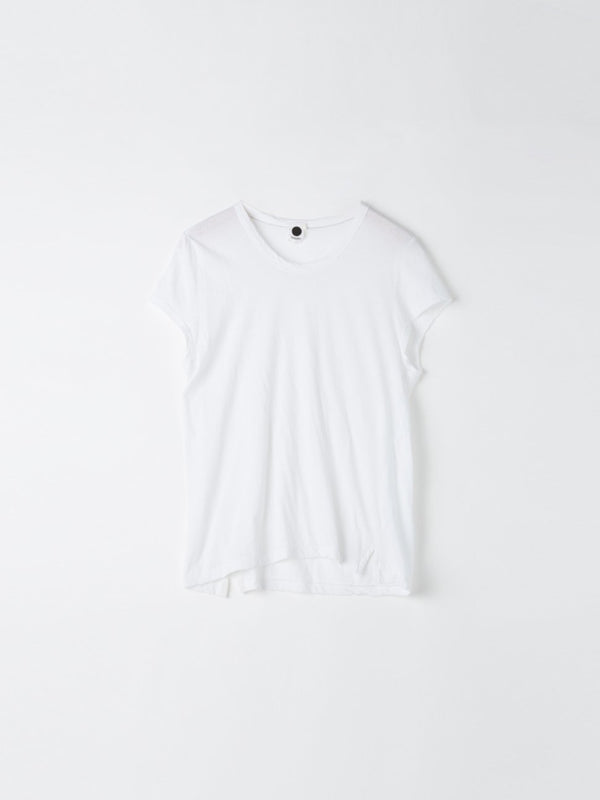 bassike fitted cap sleeve t.shirt in grey marl