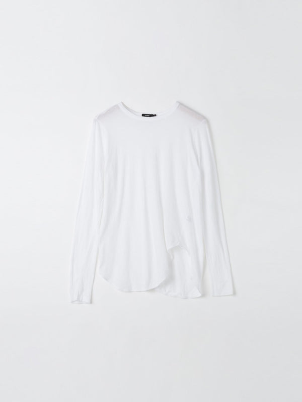 heritage scoop hem long sleeve t.shirt