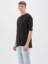 bassike super slouch t.shirt in black