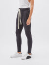 bassike slouch jersey pant lll in washed navy