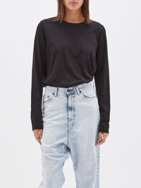 wide heritage french seam long sleeve t.shirt