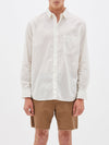 bassike beach shirt in cool-ivory