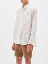 bassike beach shirt in cool-ivory