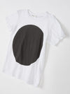 bassike mini classic vintage dot t.shirt in white-w-black-dot