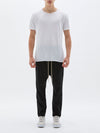 bassike twill classic beach pant in black