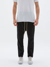 bassike twill classic beach pant in black