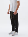 bassike twill classic beach pant in black