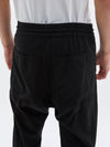 bassike twill classic beach pant in black