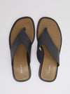 square toe leather slip on