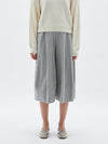 bassike felt culotte in grey-marl