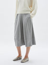 bassike felt culotte in grey-marl