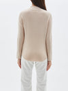 bassike roll neck layering knit in pale-pink