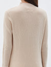 bassike roll neck layering knit in pale-pink