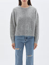 bassike boyfriend knit in grey