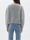 bassike boyfriend knit in grey