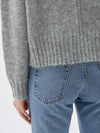 bassike boyfriend knit in grey