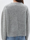 bassike boyfriend knit in grey