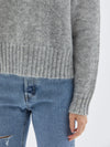 bassike boyfriend knit in grey