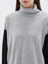 bassike boyfriend knit in grey