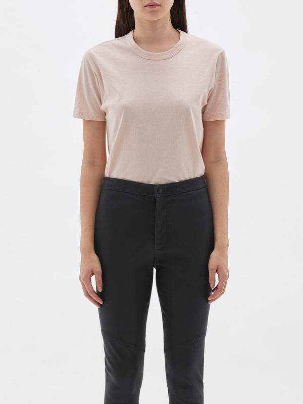 bassike wide heritage slim short sleeve t.shirt in rosalia