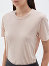 bassike wide heritage slim short sleeve t.shirt in rosalia