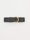 wide braided leather belt