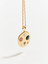 bassike anna beck medium wavy pendant in gold