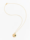 bassike anna beck medium wavy pendant in gold