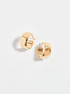 bassike anna beck wavy hoop earring in gold