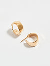 bassike anna beck wavy hoop earring in gold