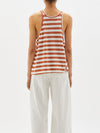 stripe slouch athletic tank