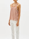 stripe slouch athletic tank