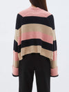 stripe chunky oversized knit