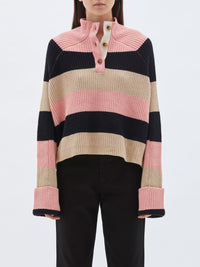 stripe chunky oversized knit