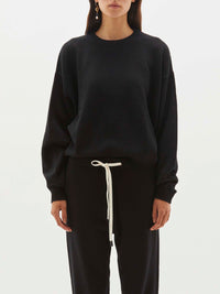 batwing cashmere crew knit