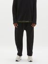 waffle slouch jersey pant