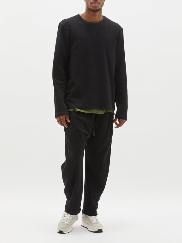 waffle slouch jersey pant