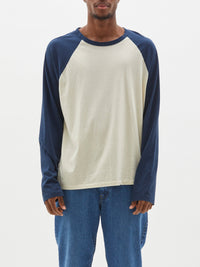 raglan cntrast jsy l/s t.shirt