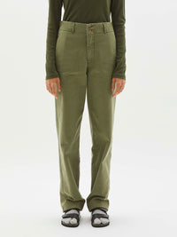 brushed cotton utility pant