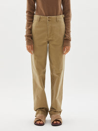 brushed cotton utility pant