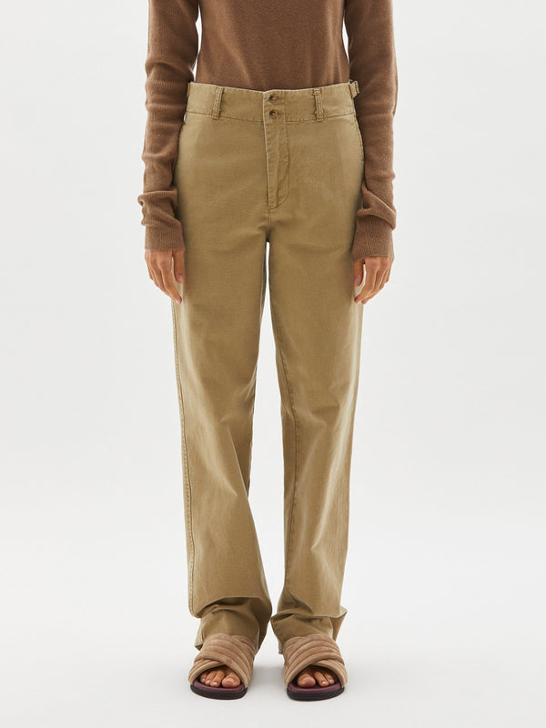 brushed cotton utility pant