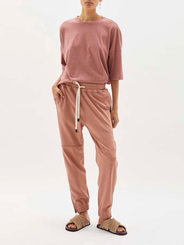 stretch twill track pant