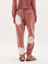 radial dye fleece trackpant